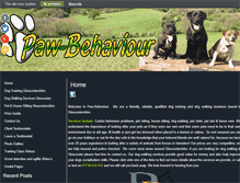 Tablet Screenshot of paw-behaviour.co.uk